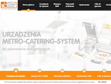 Tablet Screenshot of metro-catering-system.pl